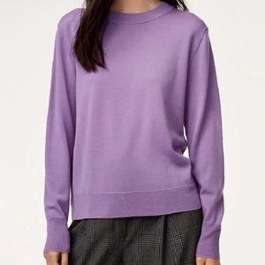Wilfred Merino Wool Crew Neck Sweater Purple Size XS